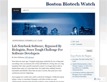 Tablet Screenshot of bostonbiotechwatch.com